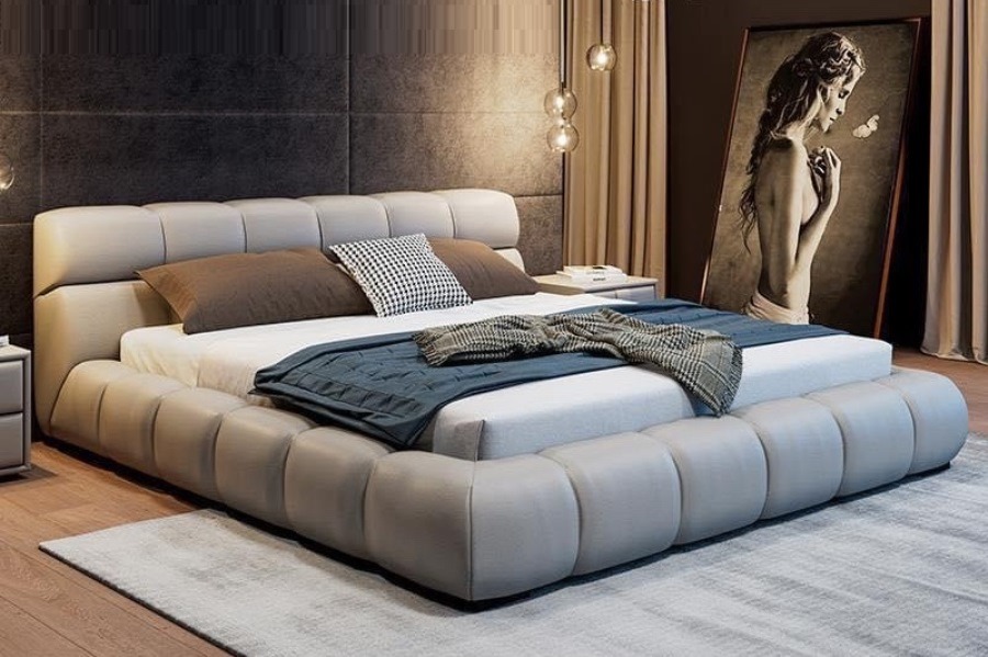 Giường bọc nệm cao cấp B0046