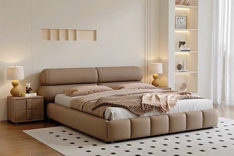 Giường bọc nệm cao cấp B0074